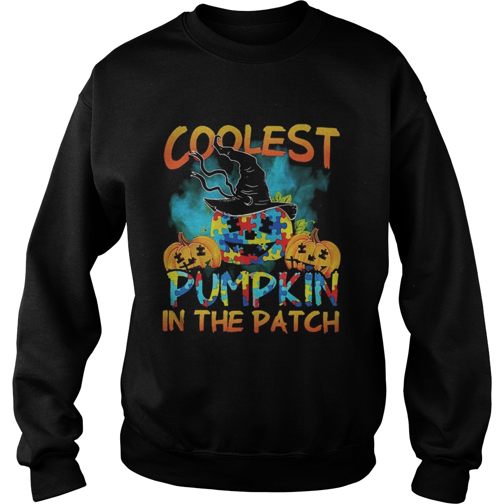 Halloween witch coolest pumpkin in the patch autism  Sweatshirt