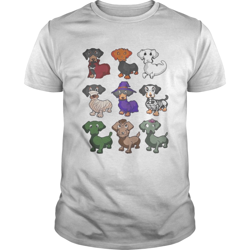 Happy halloween dachshund dog shirt