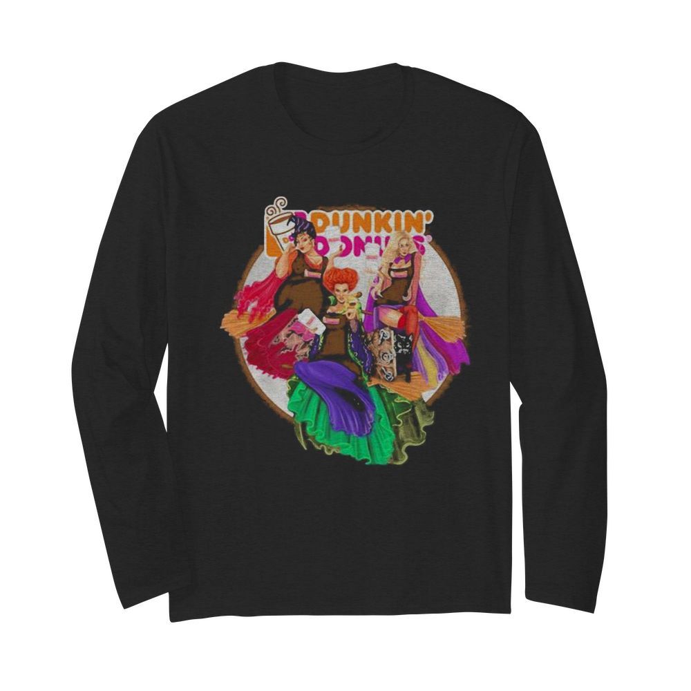 Happy halloween hocus pocus dunkin donuts  Long Sleeved T-shirt 