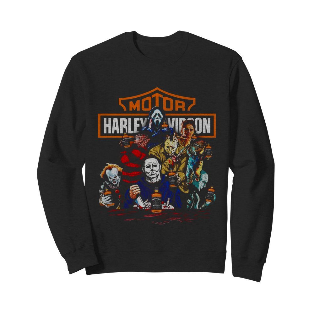 Harley Davidson Horror Film Characters Jack Daniels  Unisex Sweatshirt