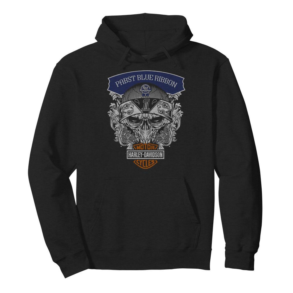 Harley Davidson Pabst Blue Ribbon  Unisex Hoodie