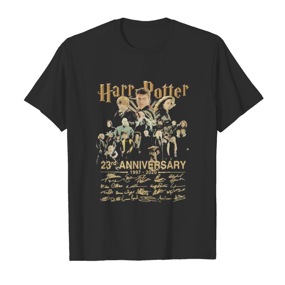 Harry potter 23rd anniversary 1997 2020 signatures shirt