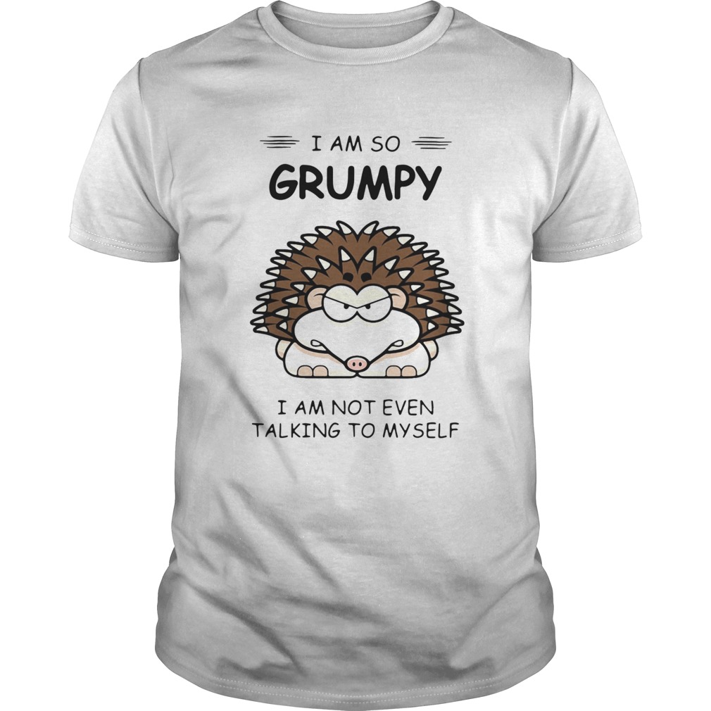 Hedgehog I Am So Grumpy I Am Not Even Talking To Myself shirt