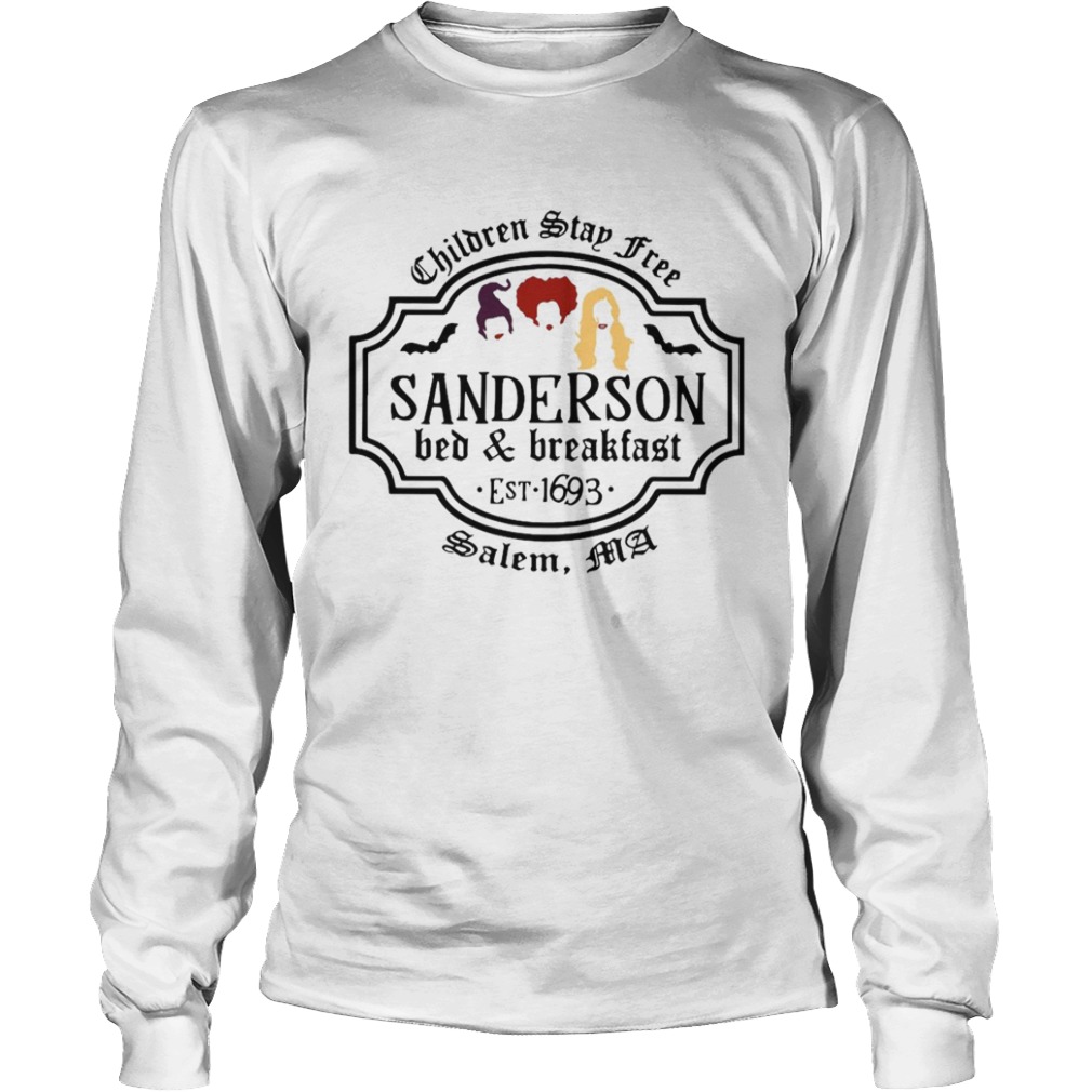 Hocus Pocus Children Stay Free Sanderson Bed And Breakfast East 1693 Salem  Long Sleeve