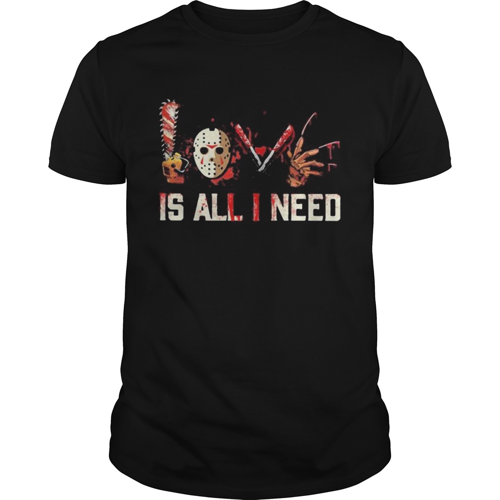 Horror Love is all I need shirt