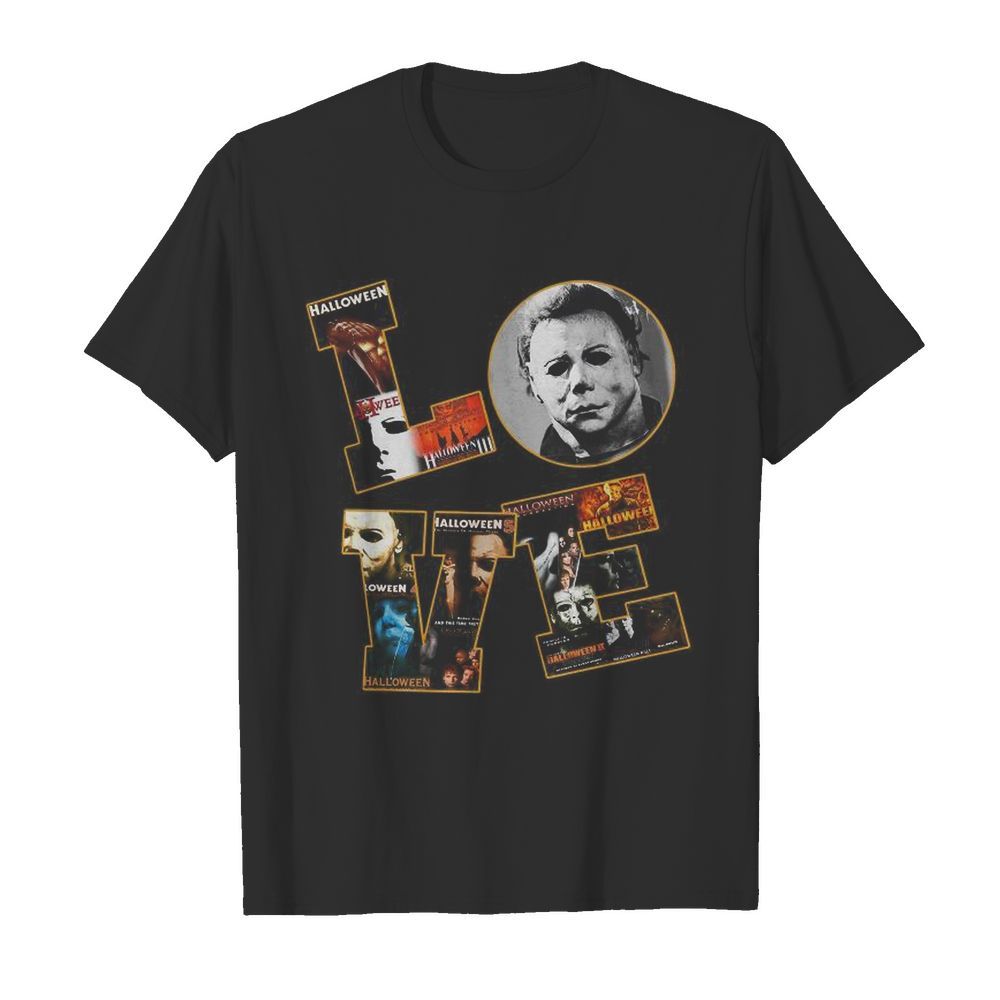 Horror Michael Myers Love Halloween  Classic Men's T-shirt