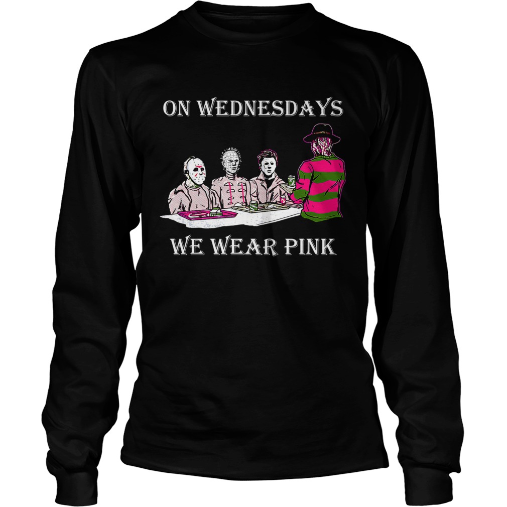 Horror Michael Myers On Wednesdays We Wear Pink  Long Sleeve