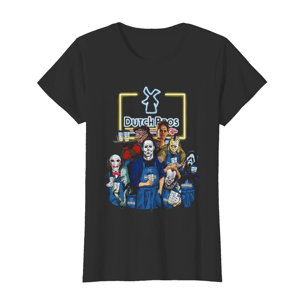 Horror Movie Character Dutch Bros Coffee  Classic Women's T-shirt