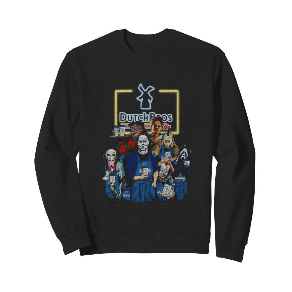 Horror Movie Character Dutch Bros Coffee  Unisex Sweatshirt