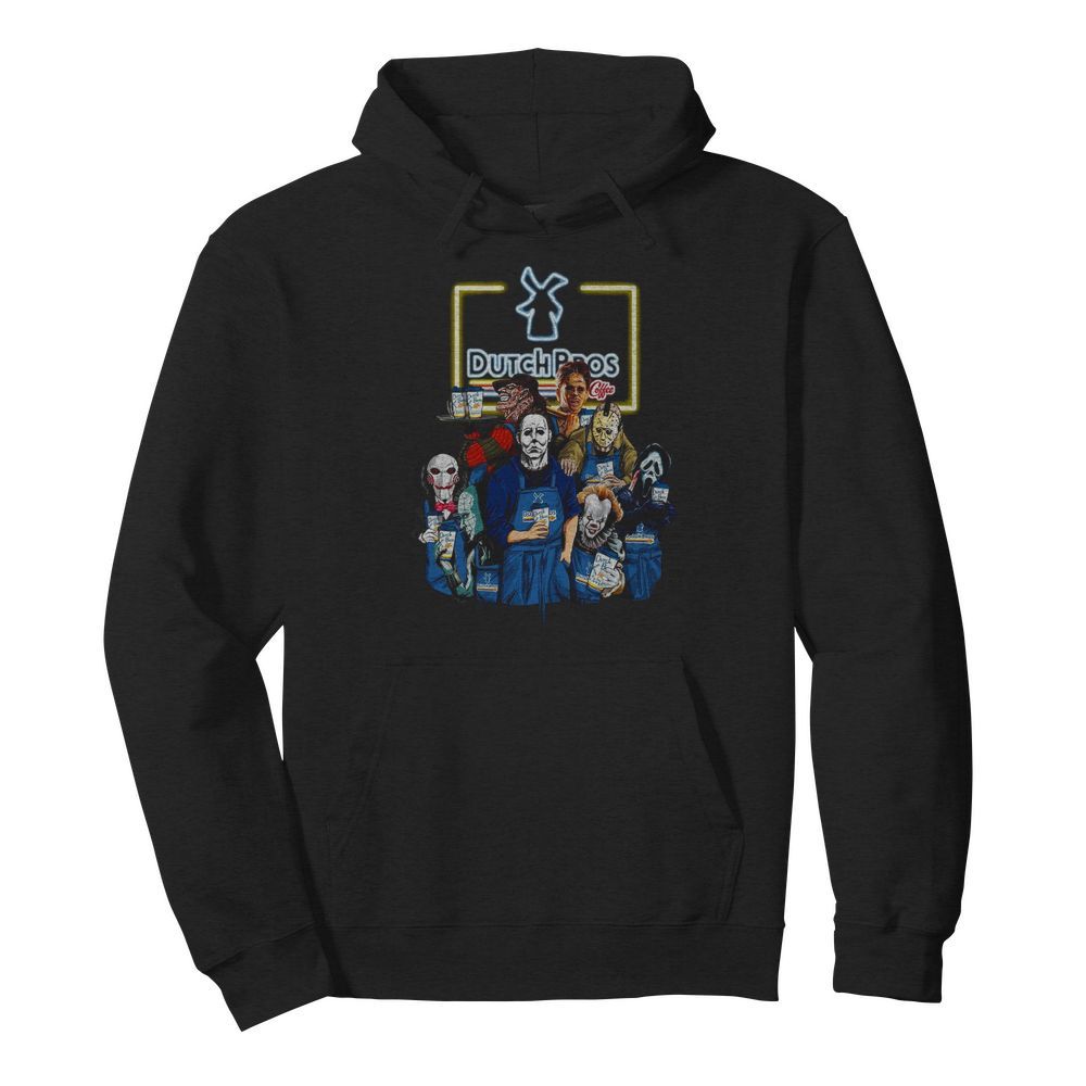 Horror Movie Character Dutch Bros Coffee  Unisex Hoodie