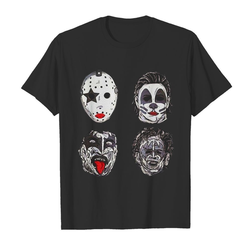 Horror Movie Character Faces Halloween shirt