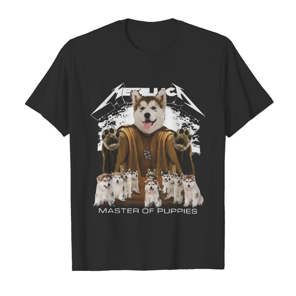 Husky metallica master of puppies shirt