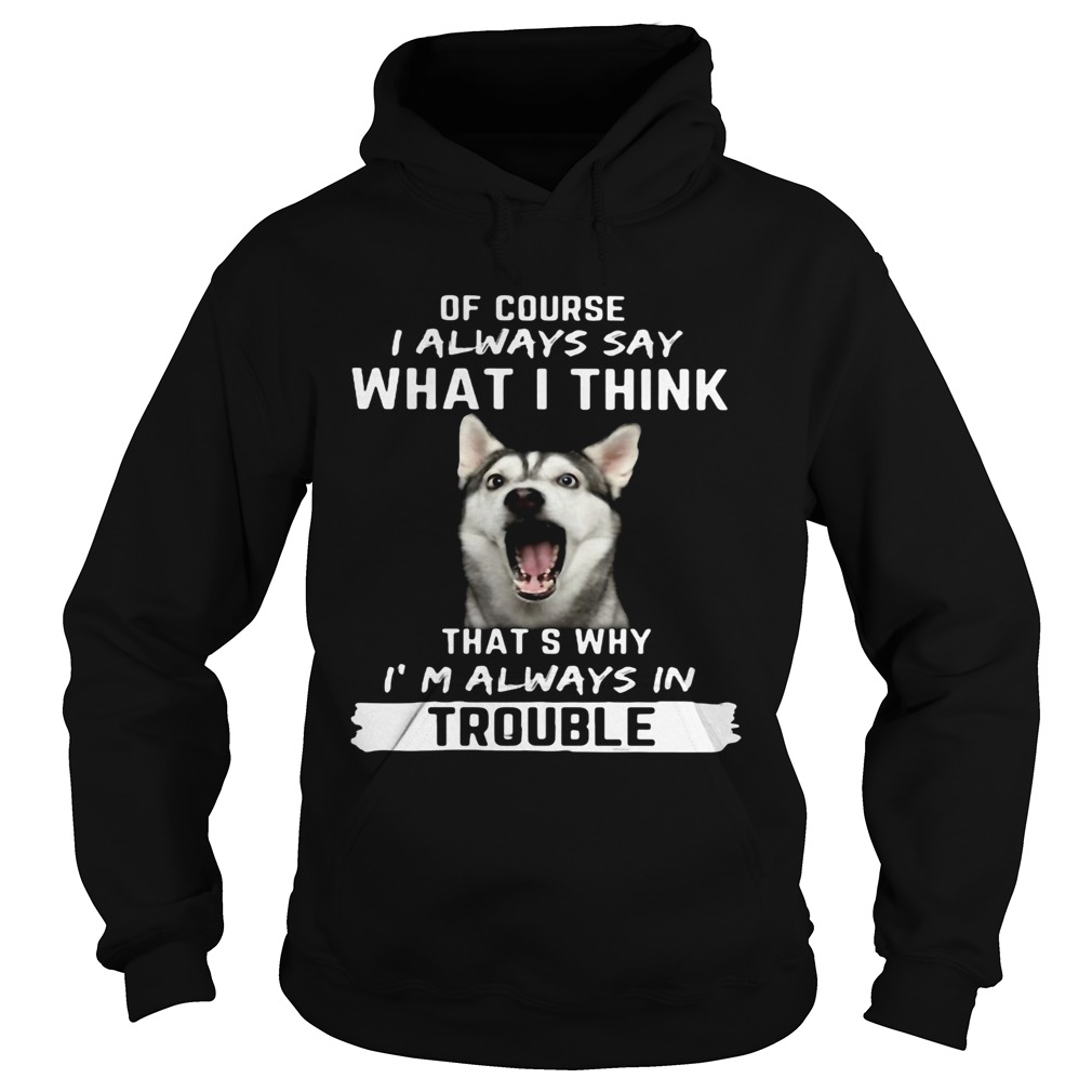 Husky of course i always say what i think thats why im always in trouble  Hoodie