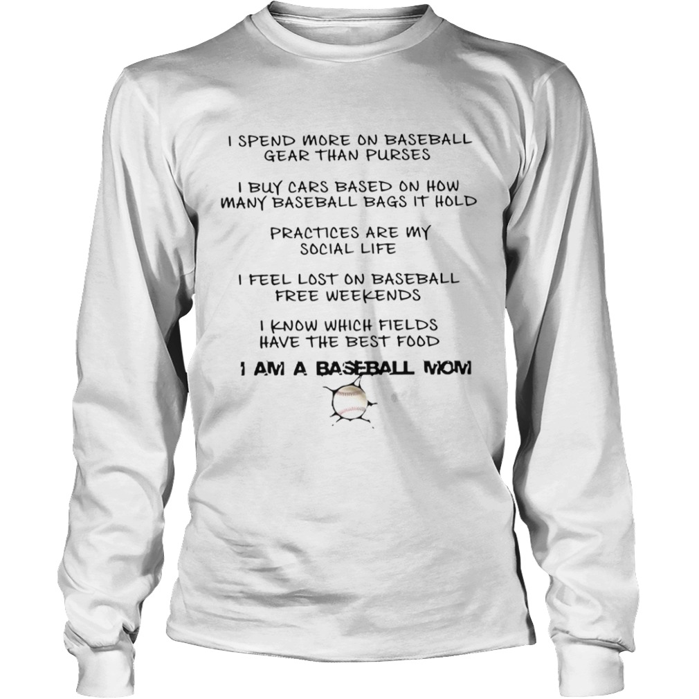 I Am A Baseball Mom  Long Sleeve