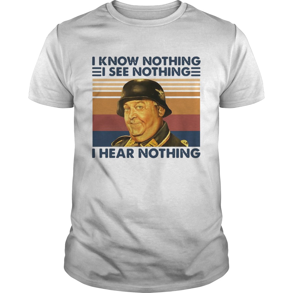 I Know Nothing I See Nothing I Hear Nothing Vintage shirt