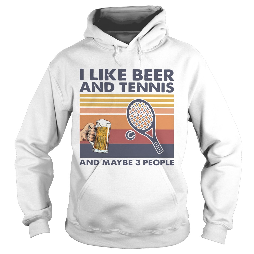 I Like Beer And My Bicycle And Maybe 3 People Vintage  Hoodie