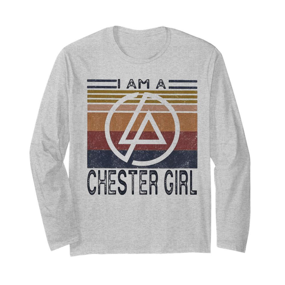 I am a chester girl vintage retro  Long Sleeved T-shirt 