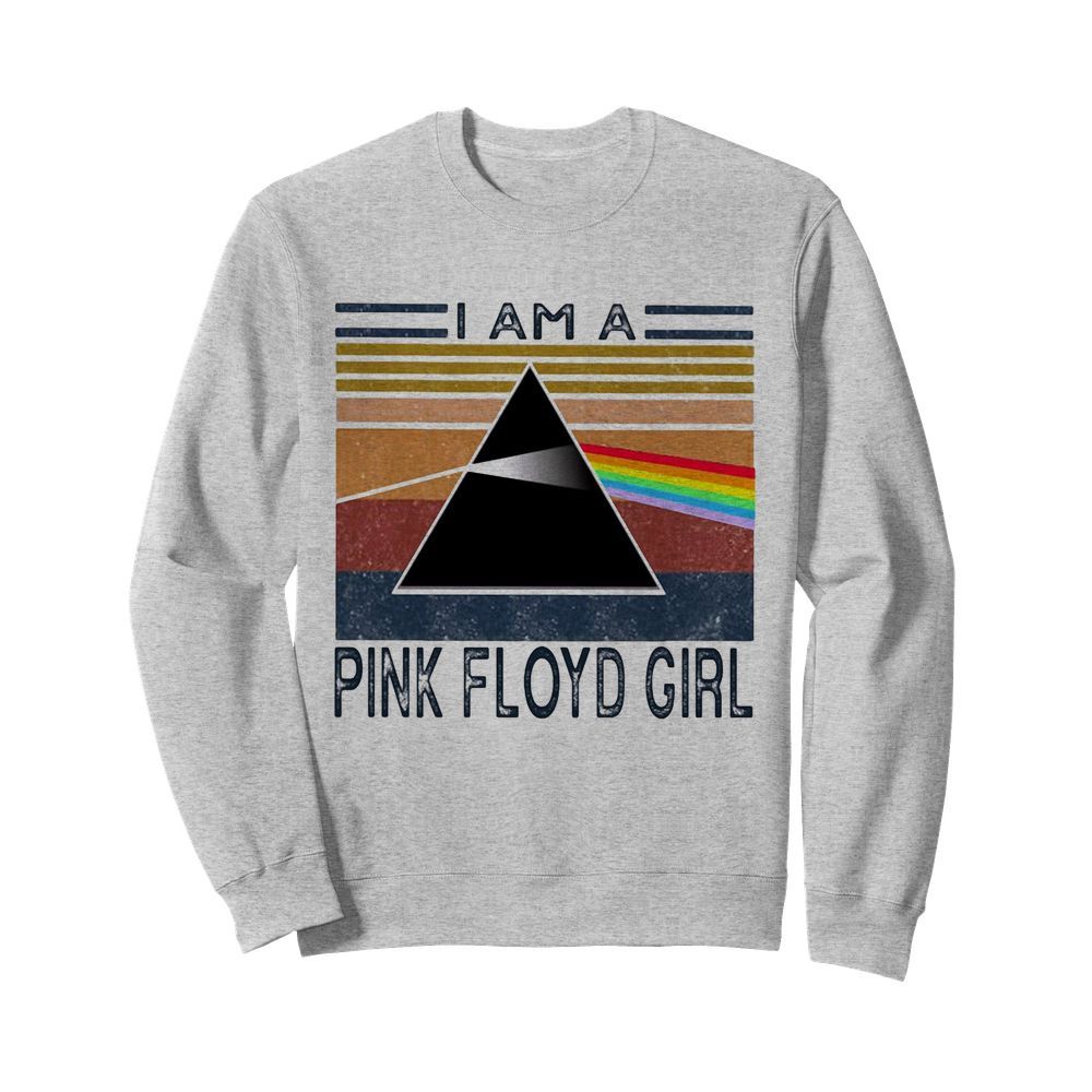 I am a pink floyd girl vintage retro  Unisex Sweatshirt