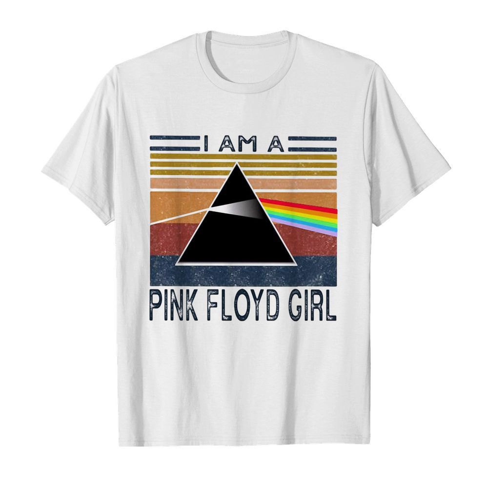 I am a pink floyd girl vintage retro  Classic Men's T-shirt