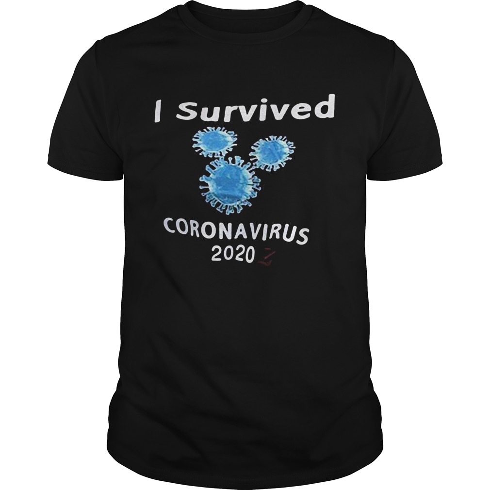 I survived coronavirus 2020 black shirt