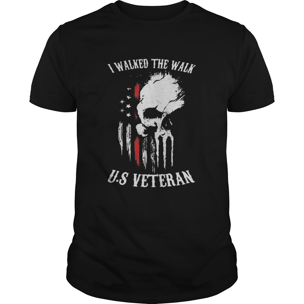 I walked the walk US veteran American Flag shirt