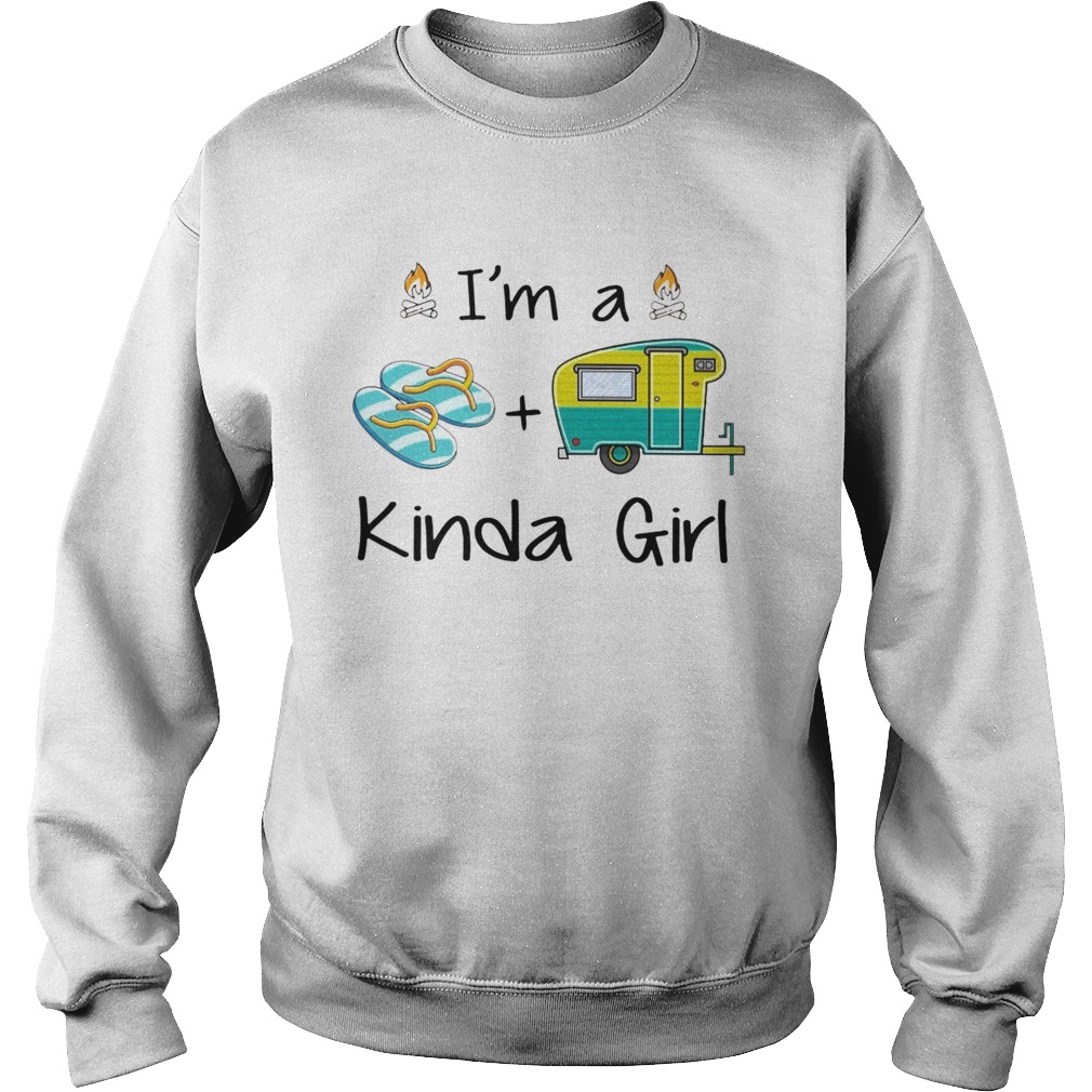 Im A Flip Flop And Camping Kinda Girl  Sweatshirt