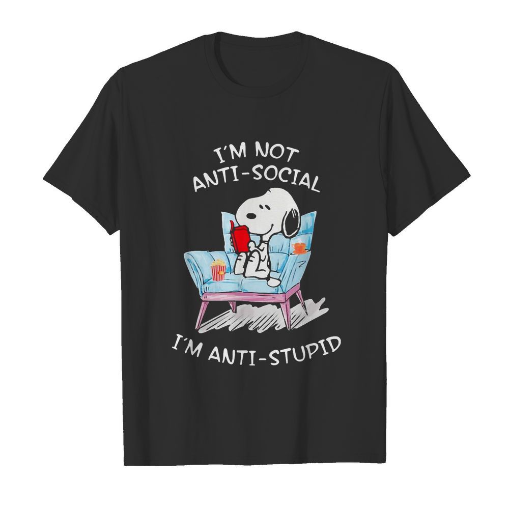 Im Not Anti-Social Im Anti Stupid Shirt Classic Men's T-shirt