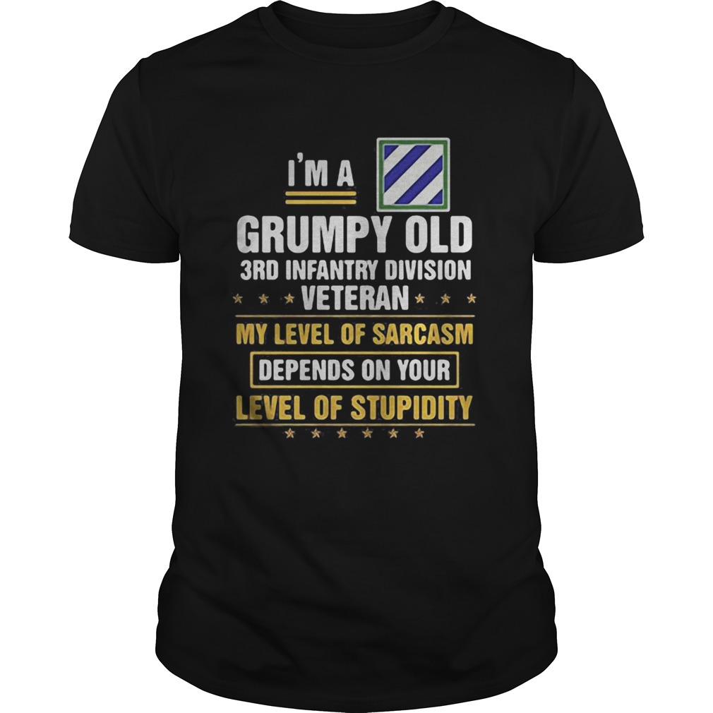 Im a grumpy old 3rd infantry division veteran me level of sarcasm depends on your level of stupidi