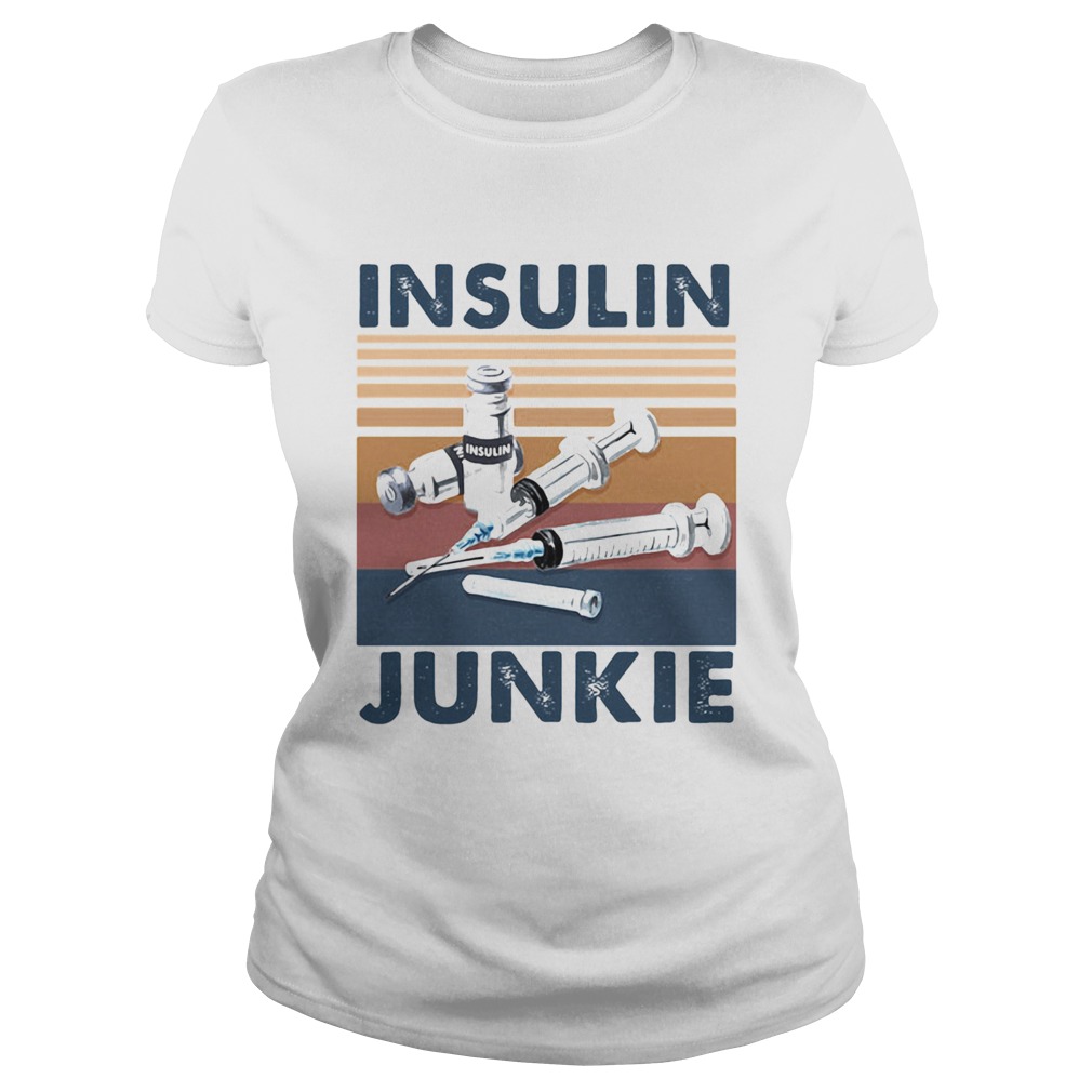 Insulin Junkie Vintage Retro  Classic Ladies