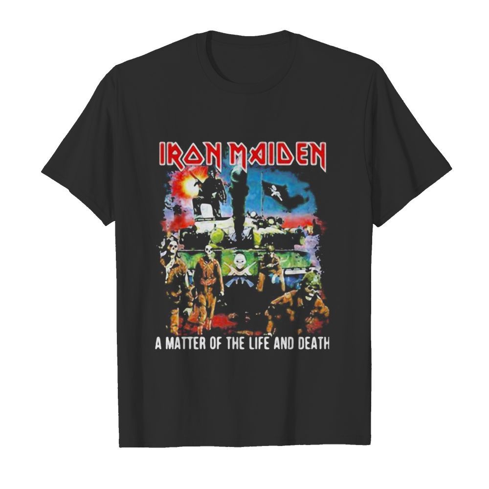 Iron maiden band skeleton a matter of the life and death shirt