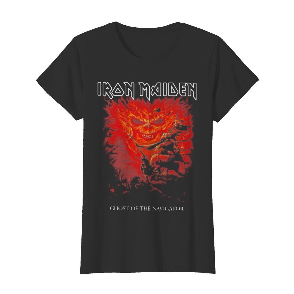 Iron maiden band skeleton ghost of the navigator  Classic Women's T-shirt