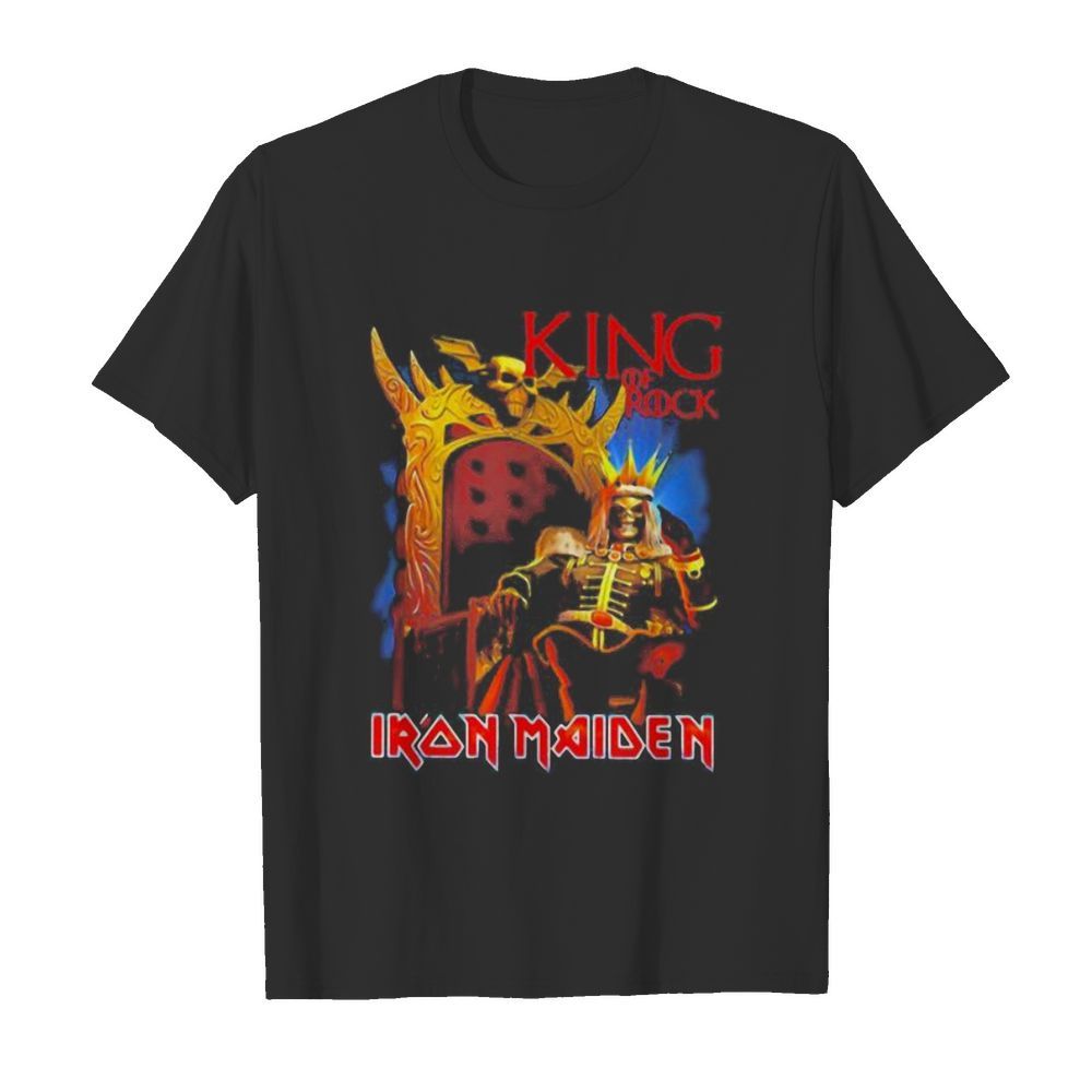 Iron maiden band skeleton king of rock shirt