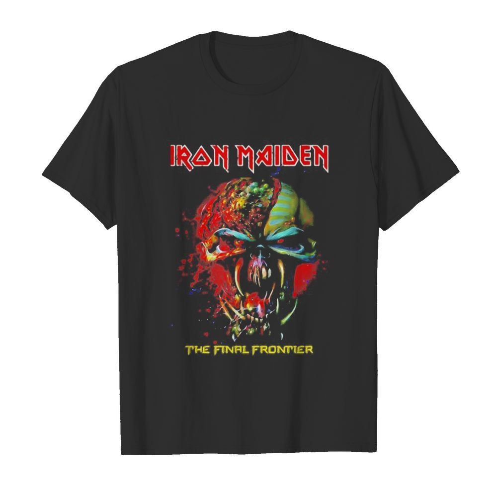 Iron maiden band skeleton the final frontier shirt