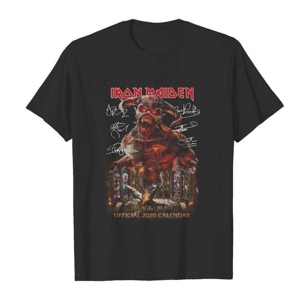 Iron maiden legacy beast official 2020 calendar signature shirt