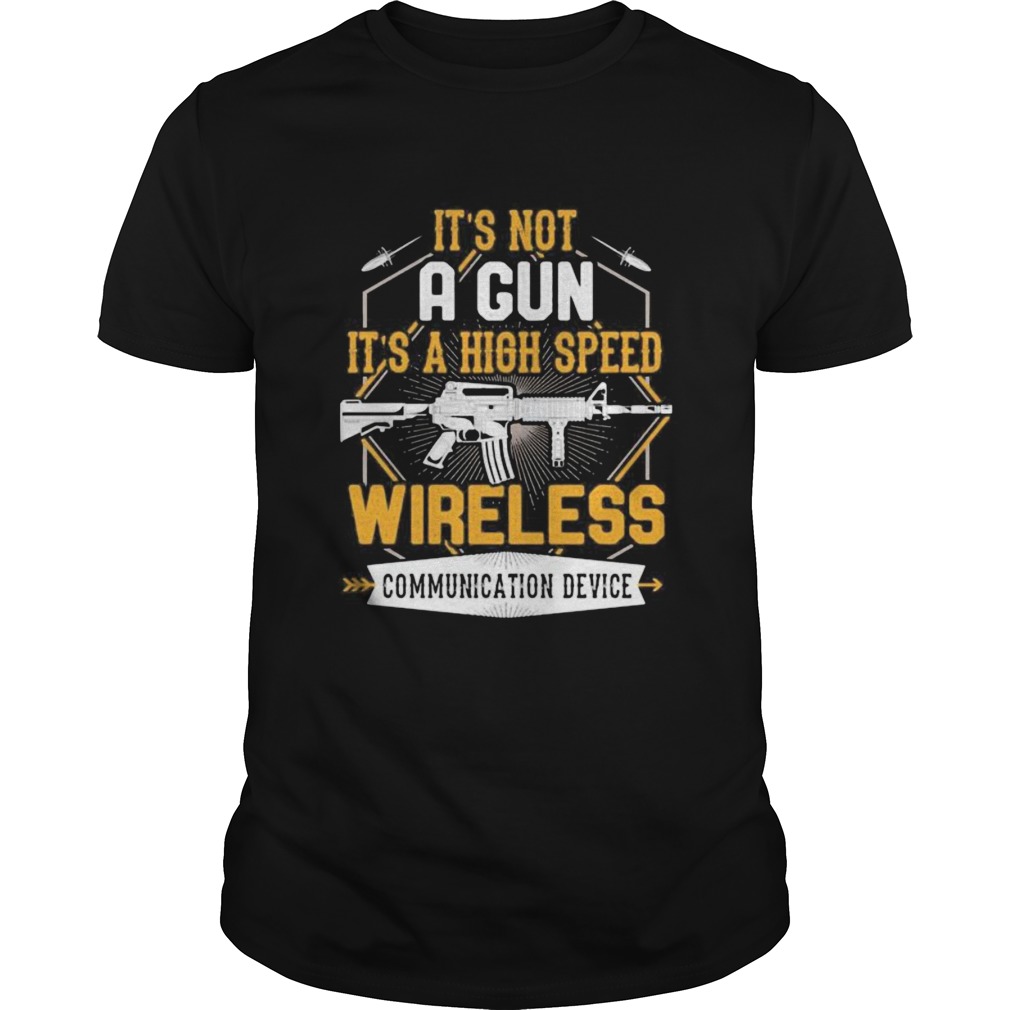 Its not a gun its a high speed wireless communication device black  Unisex