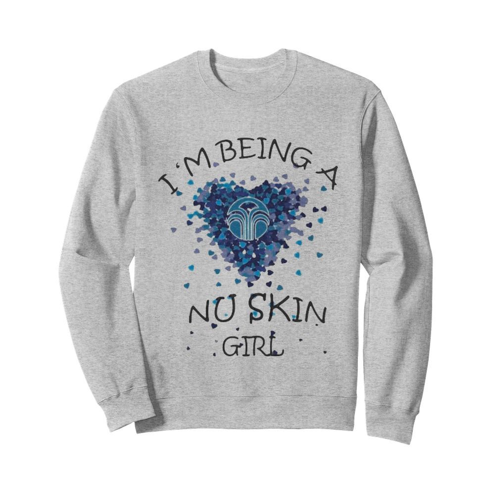 I’m being a nu skin girl hearts  Unisex Sweatshirt