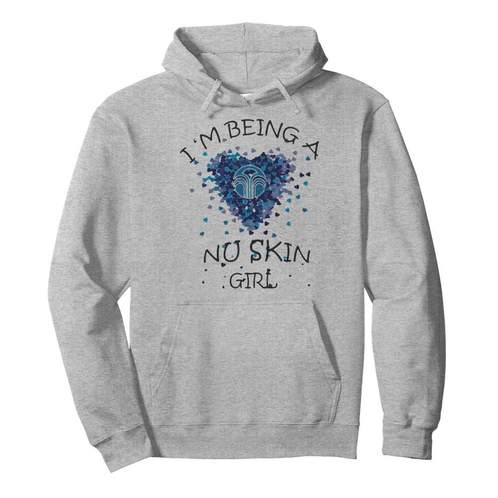 I’m being a nu skin girl hearts  Unisex Hoodie