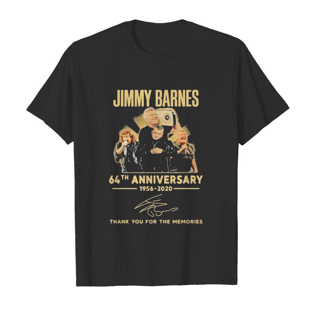 Jimmy barnes 64th anniversary 1956 2020 thank you for the memories signatures shirt