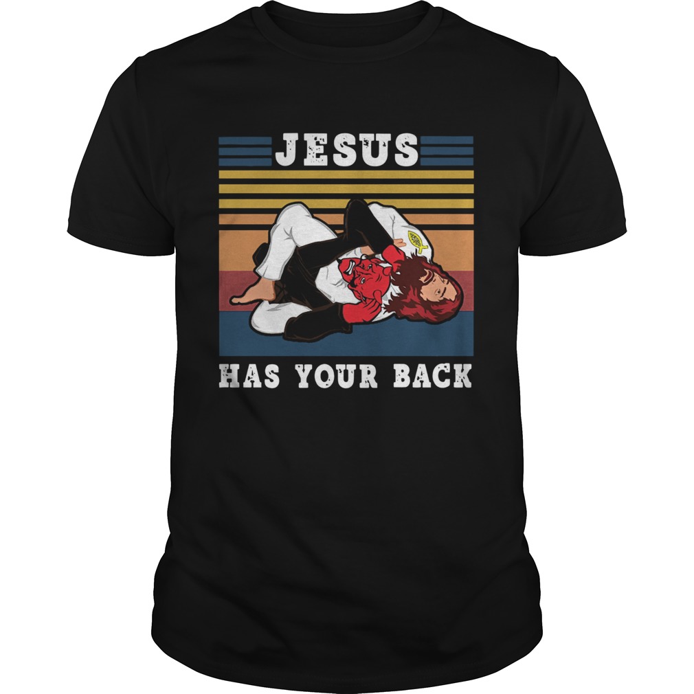 Jiu Jitsu Jesus Has Your Back Vintage shirt