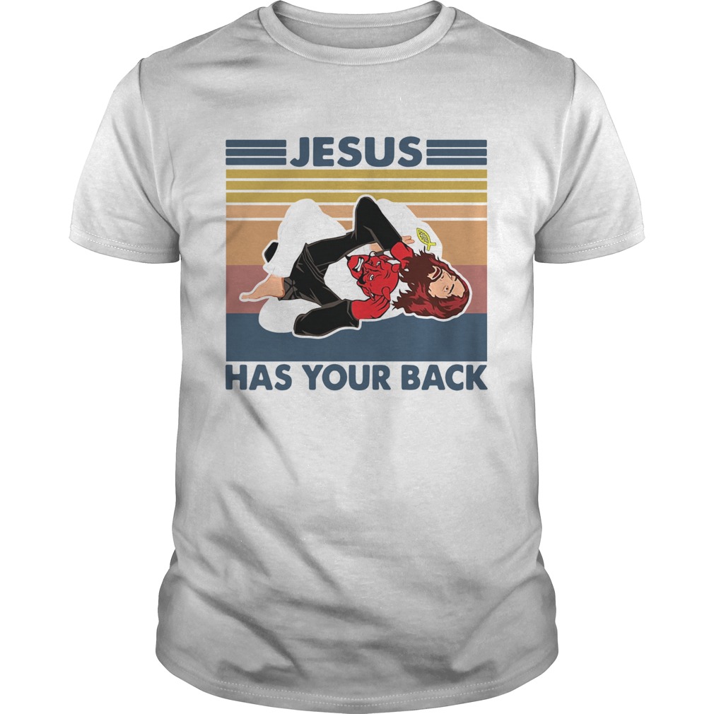 Jiu Jitsu Jesus has your back vintage shirt