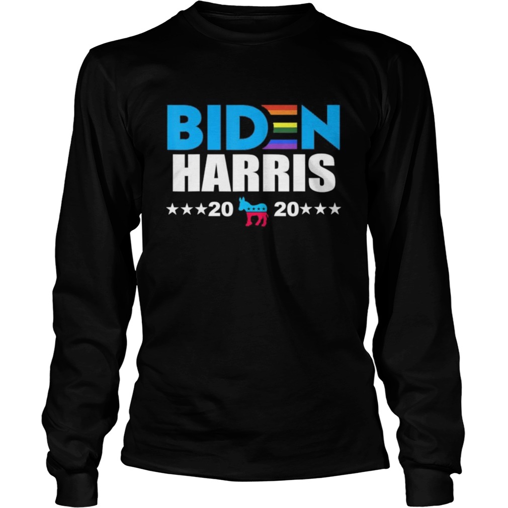 Joe Biden 2020 Biden Harris Rainbow Gay Pride LGBT  Long Sleeve