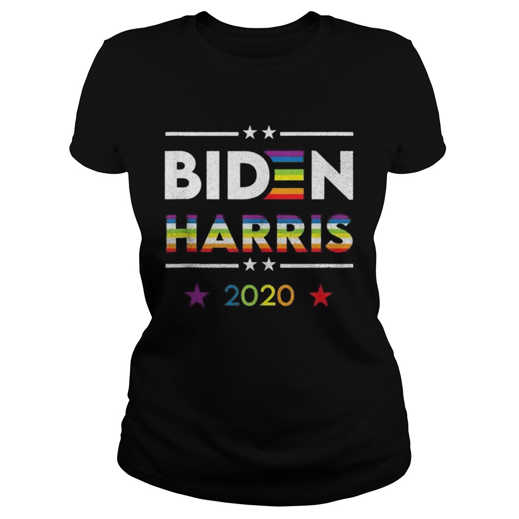 Joe Biden Kamala Harris 2020 Rainbow Gay Pride LGBT Election Classic Ladies