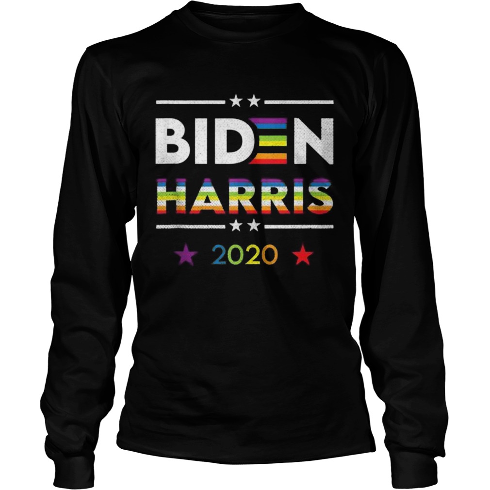 Joe Biden Kamala Harris 2020 Rainbow Gay Pride LGBT Election Long Sleeve