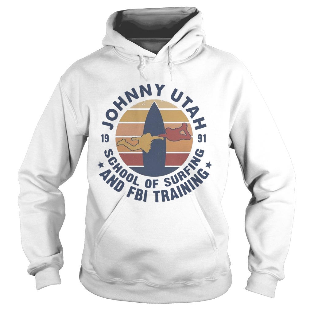 Johnny Utah 1991 School Of Surfing And FBI Training Vintage Retro  Hoodie