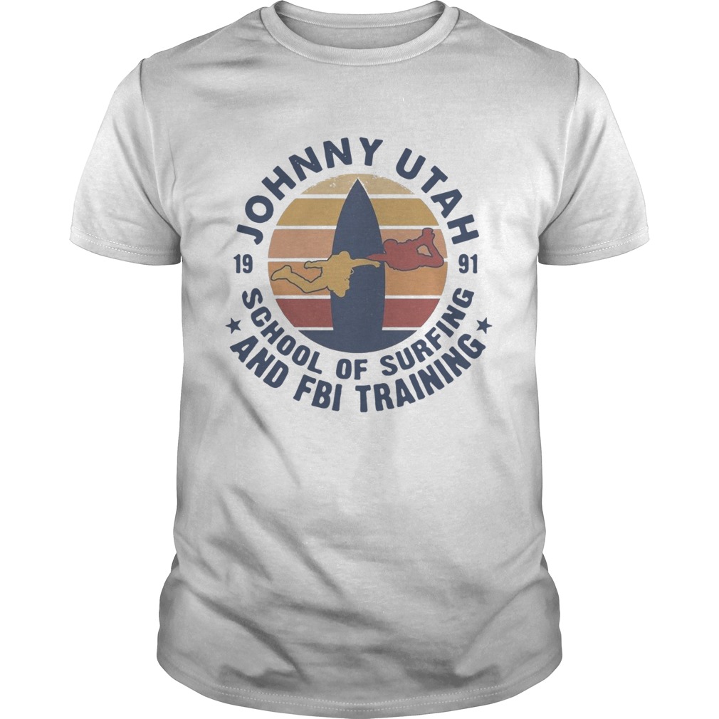 Johnny Utah 1991 School Of Surfing And FBI Training Vintage Retro  Unisex