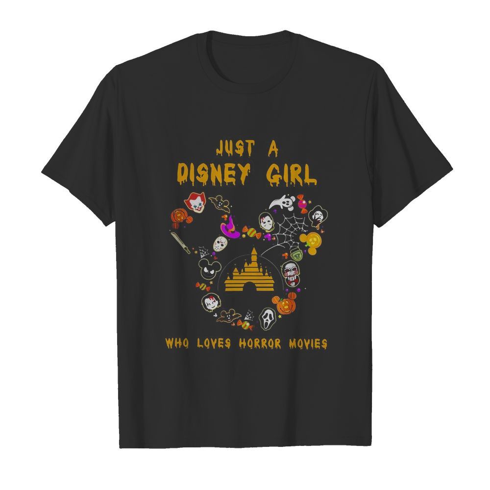 Just A Disney Girl Who Loves Horror Movies  Classic Men's T-shirt