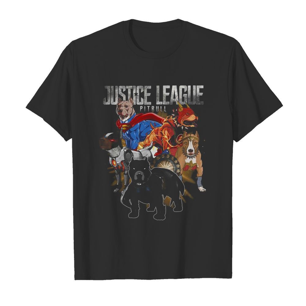 Justice League Pitbull Superhero  Classic Men's T-shirt