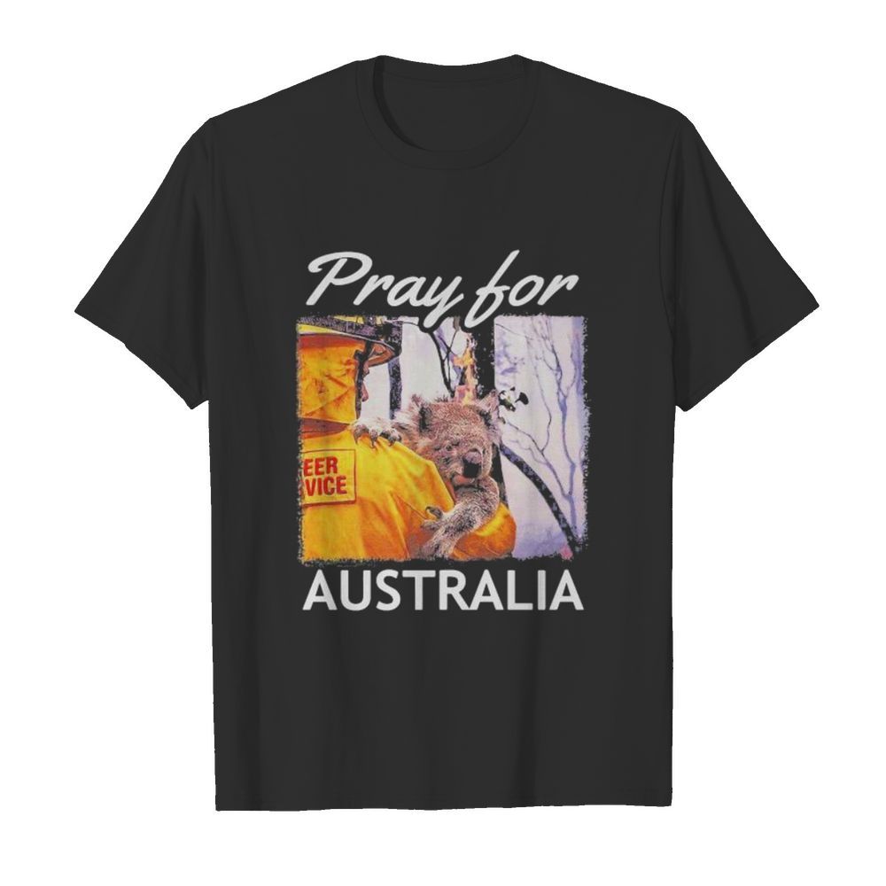 Koalas pray for australia shirt