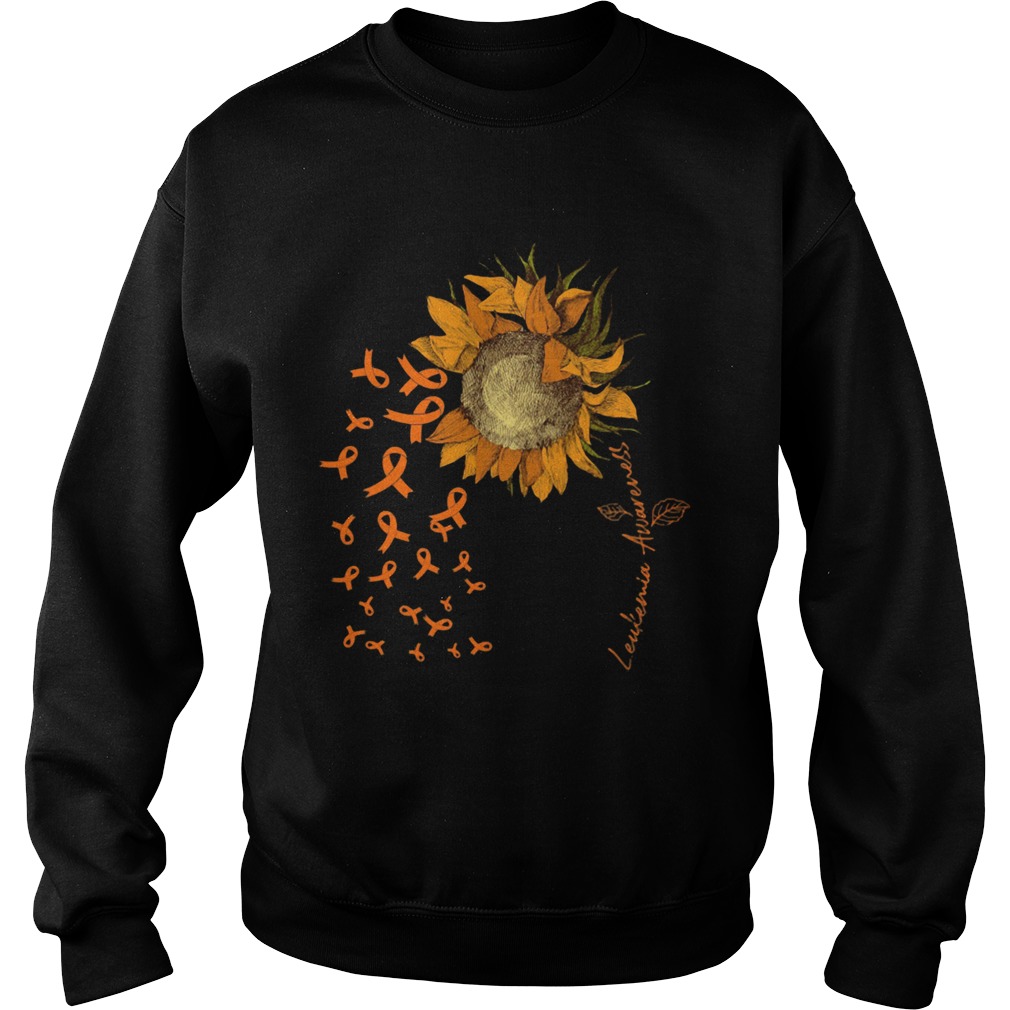 LEUKEMIA AWARENESS SUNFLOWER RIBBON  Sweatshirt