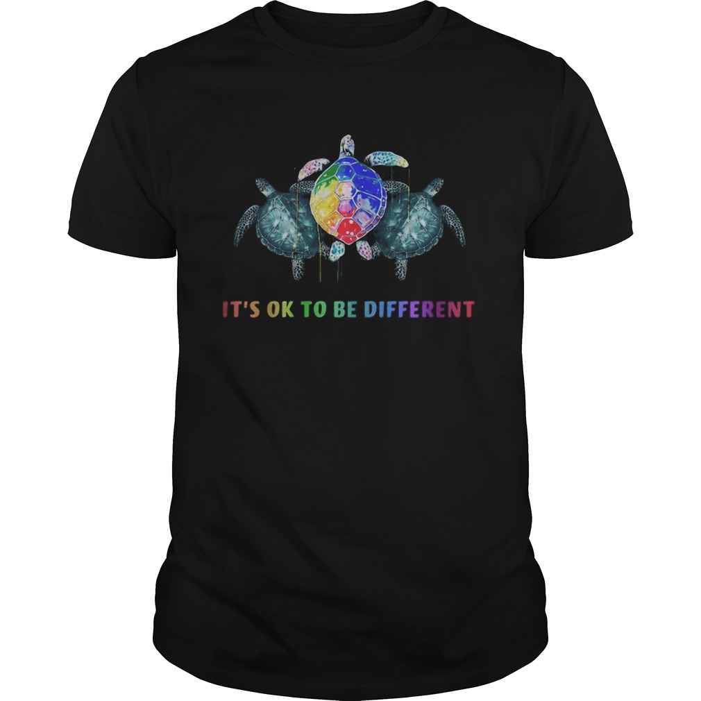 LGBT Turtle Its ok to be different shirt